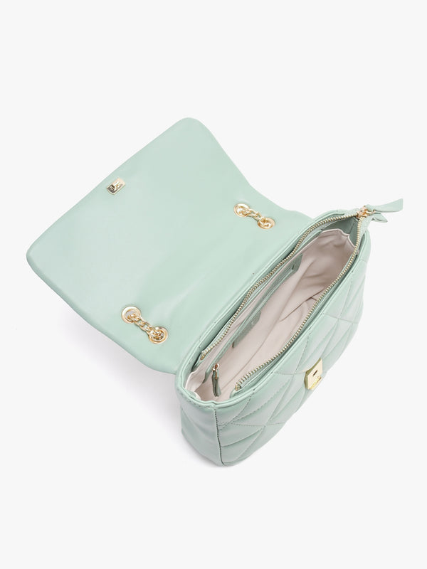 Carnaby Salvia Quilted Shoulder Bag