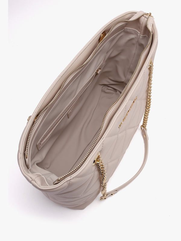 Carnaby Ecru Quilted Shopper Bag