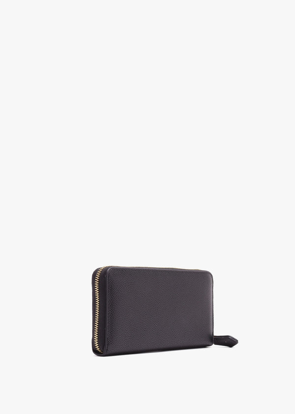 Divina Nero Zip Around Wallet