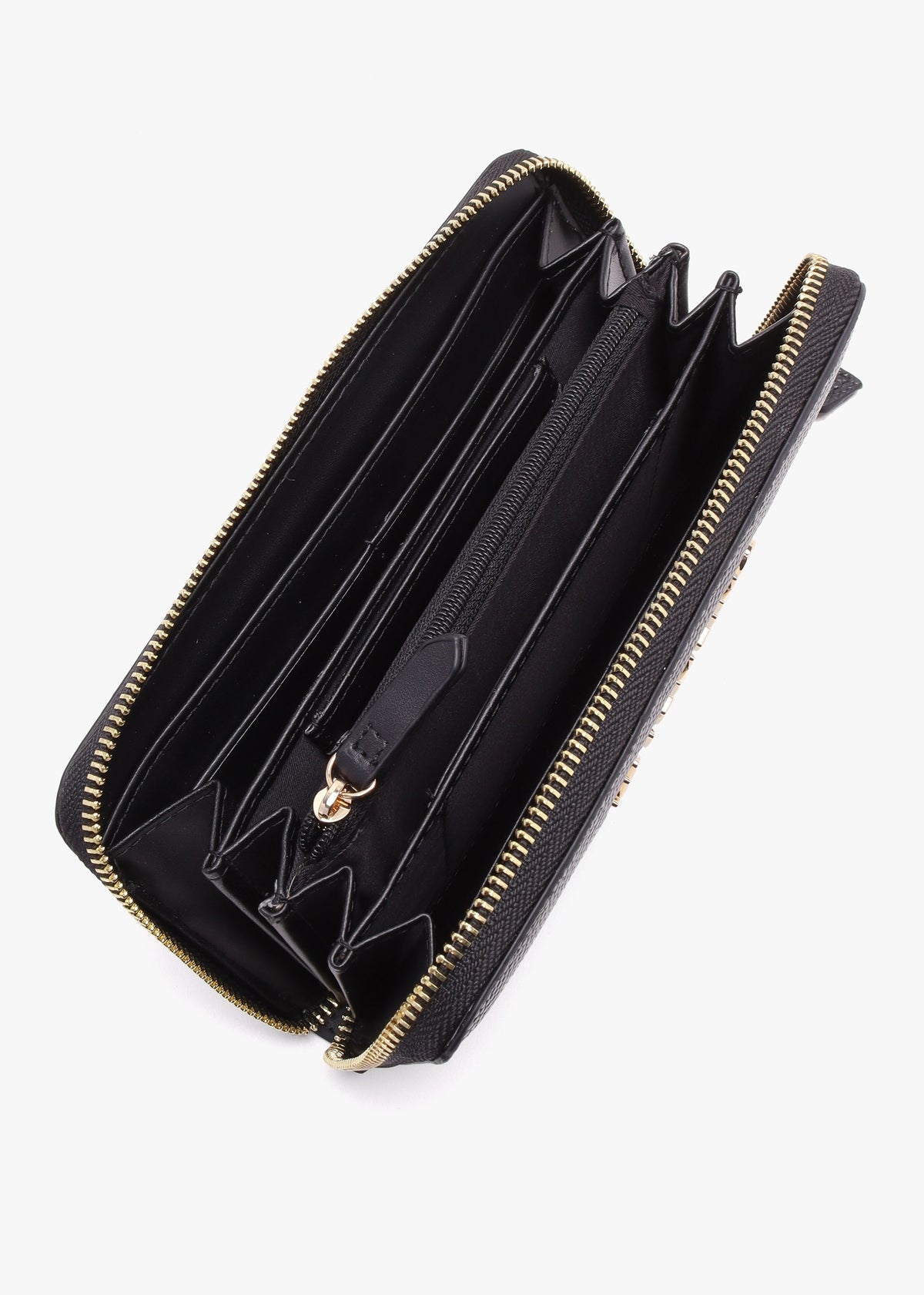 Divina Nero Zip Around Wallet