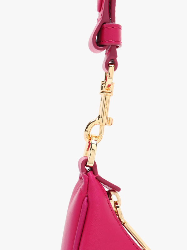The Curve Lipstick Pink Leather Shoulder Bag