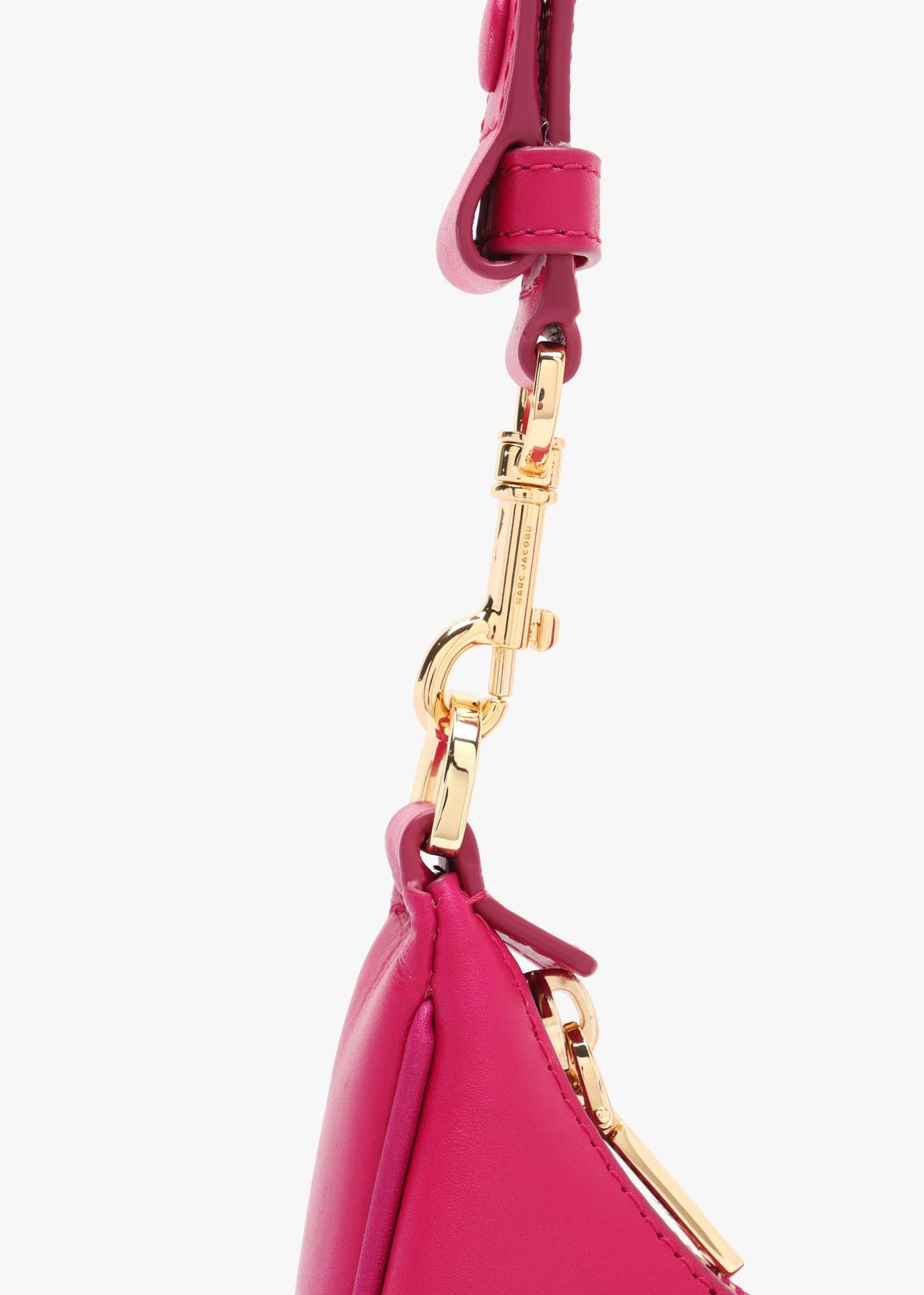 The Curve Lipstick Pink Leather Shoulder Bag