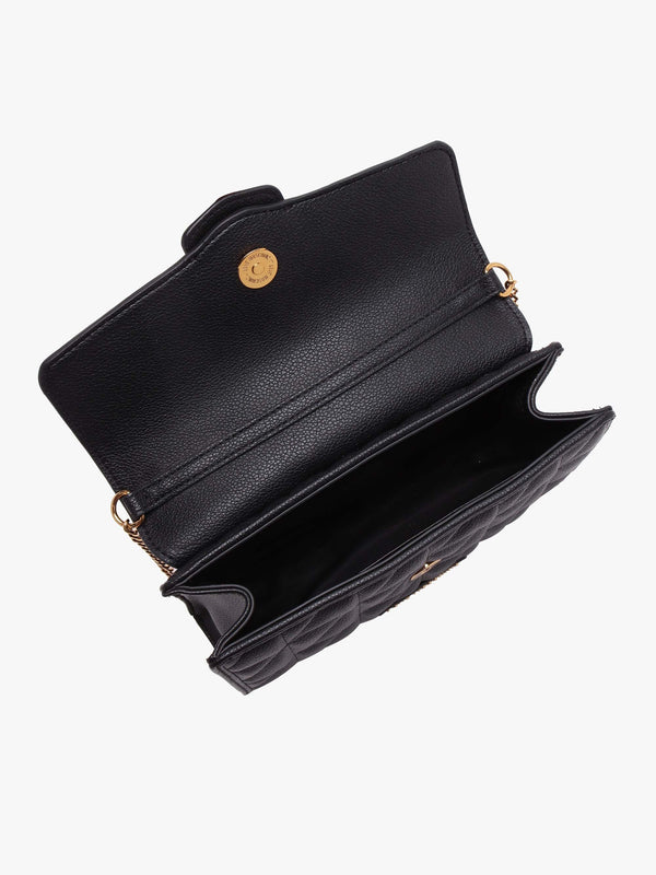 Heart Smart Black Shoulder Bag