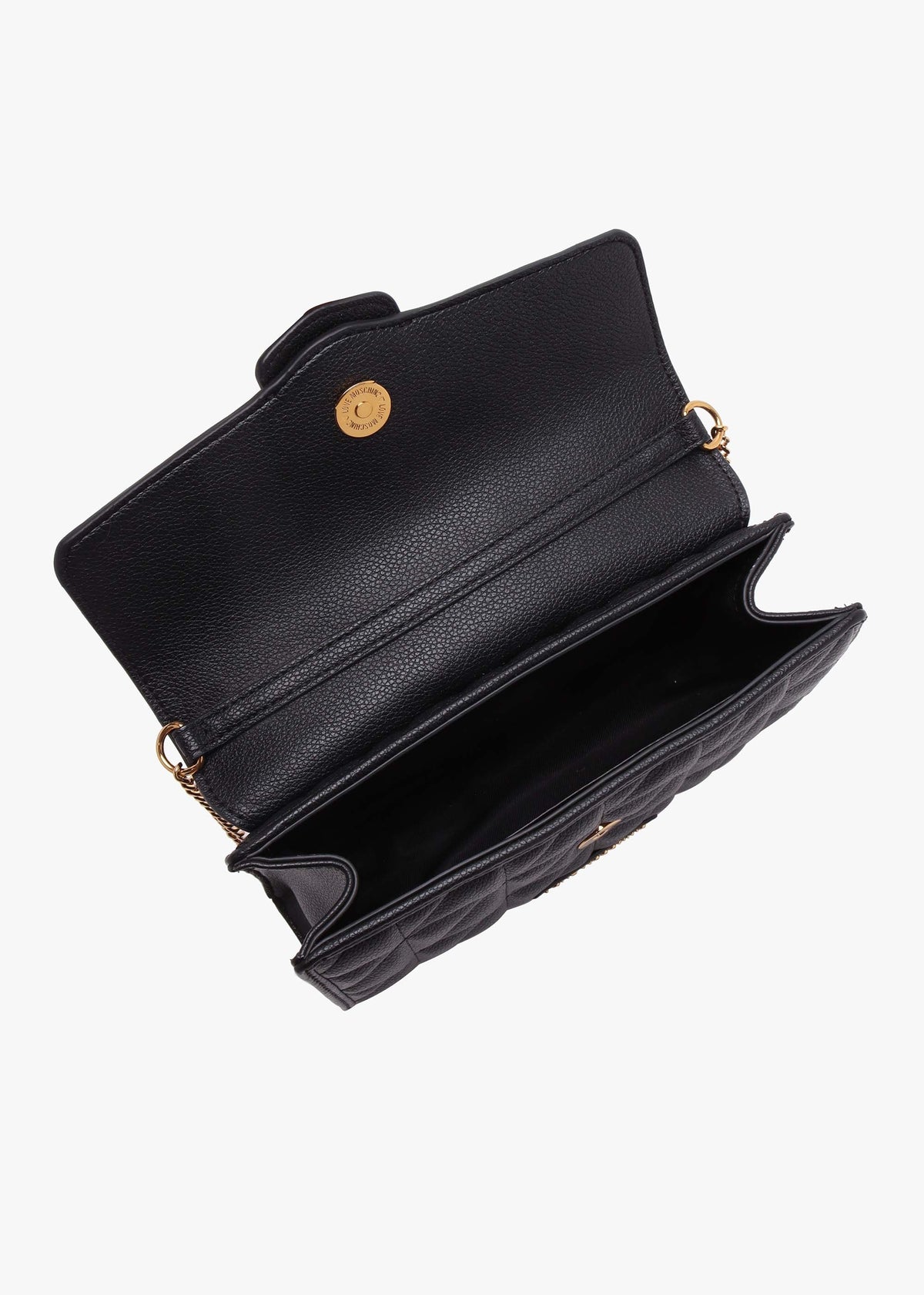 Heart Smart Black Shoulder Bag