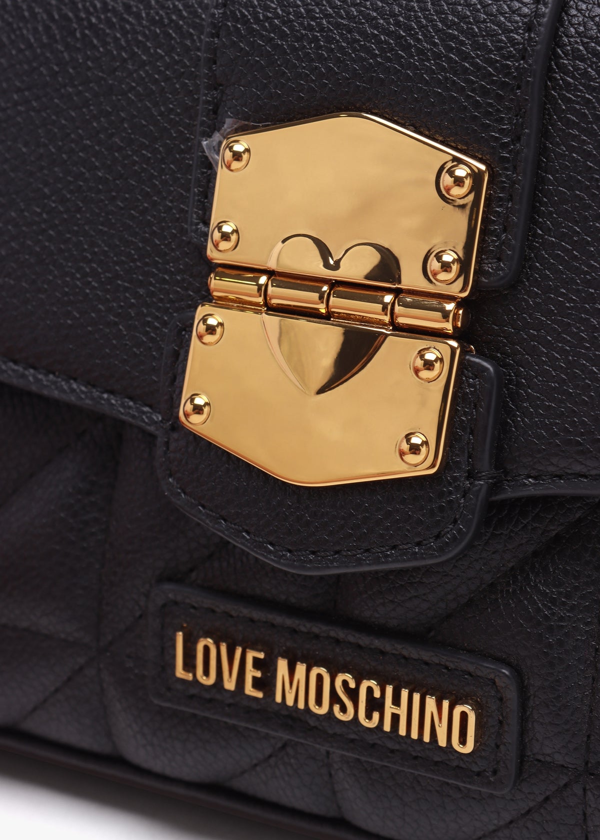 Heart Smart Black Shoulder Bag