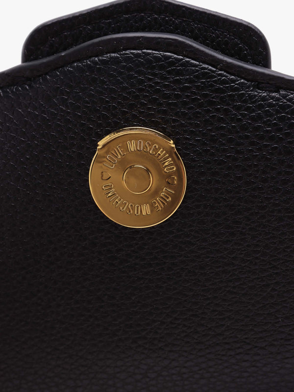 Heart Smart Black Shoulder Bag