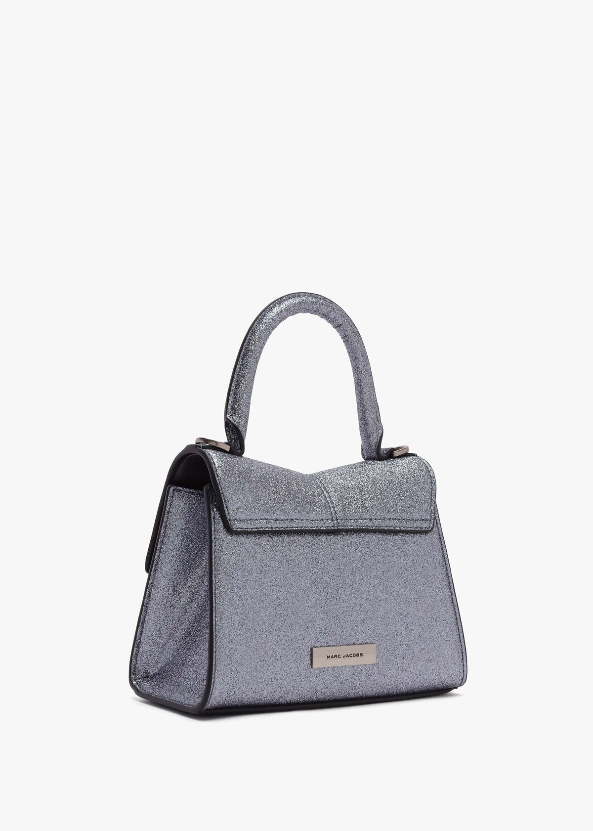 The Galactic Glitter ST. Marc Mini Top Handle Silver Leather Bag