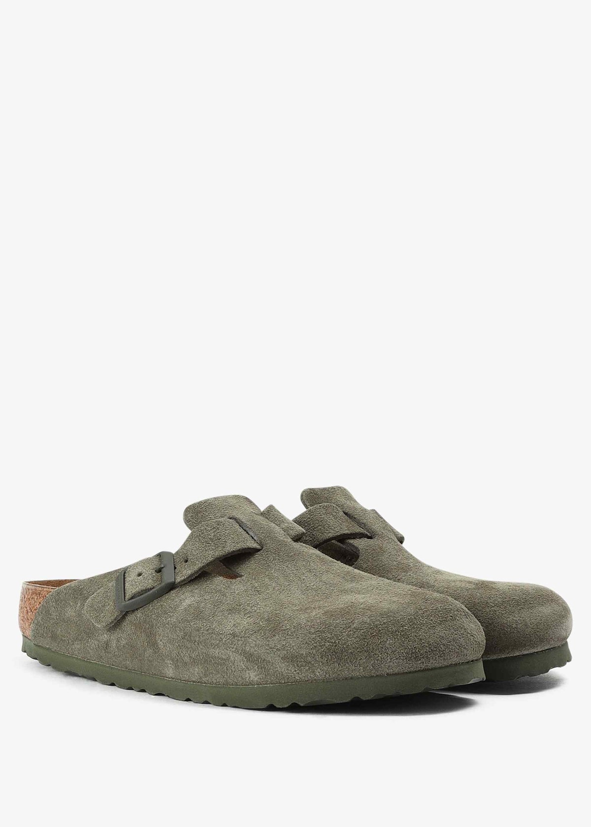 Boston Thyme Suede Leather Thyme Clogs