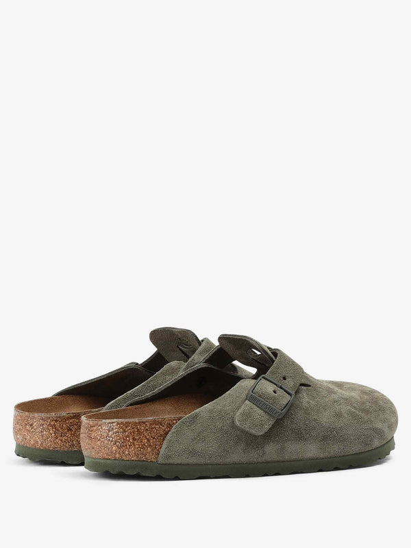 Boston Thyme Suede Leather Thyme Clogs