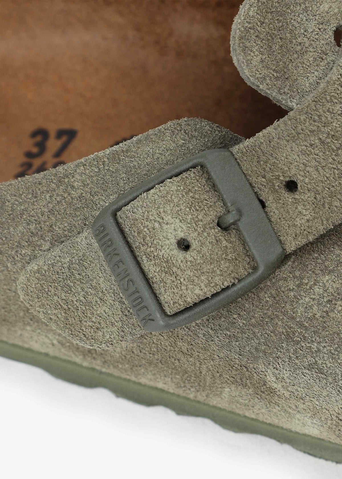 Boston Thyme Suede Leather Thyme Clogs