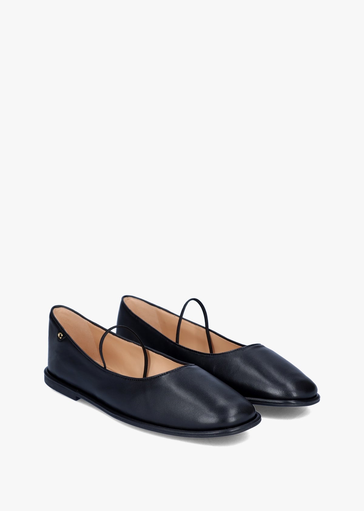 Emilia Black Leather May Janes