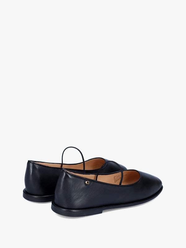 Emilia Black Leather May Janes