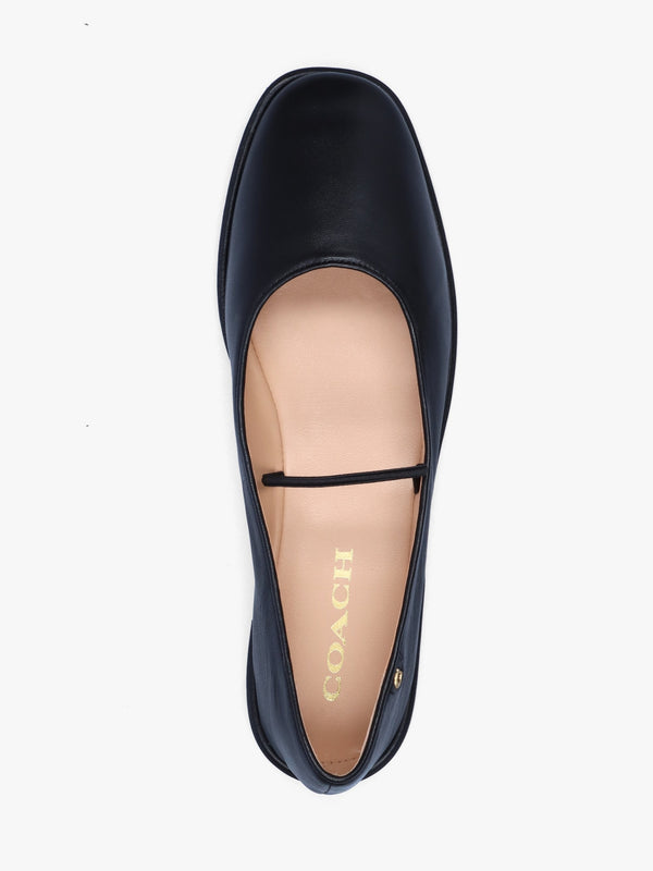 Emilia Black Leather May Janes