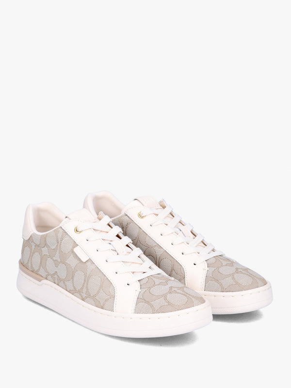 Lowline Stone Chalk Jacquard Low Top Trainers
