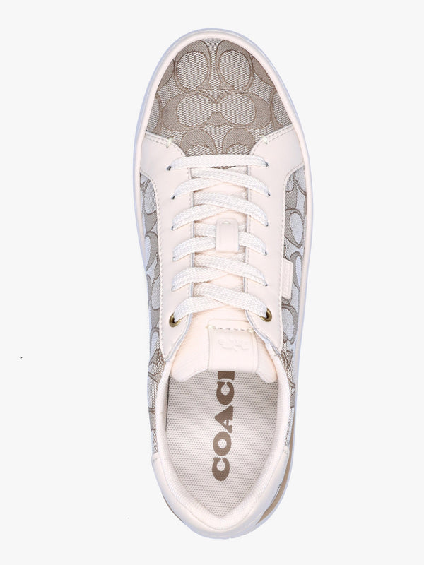 Lowline Stone Chalk Jacquard Low Top Trainers