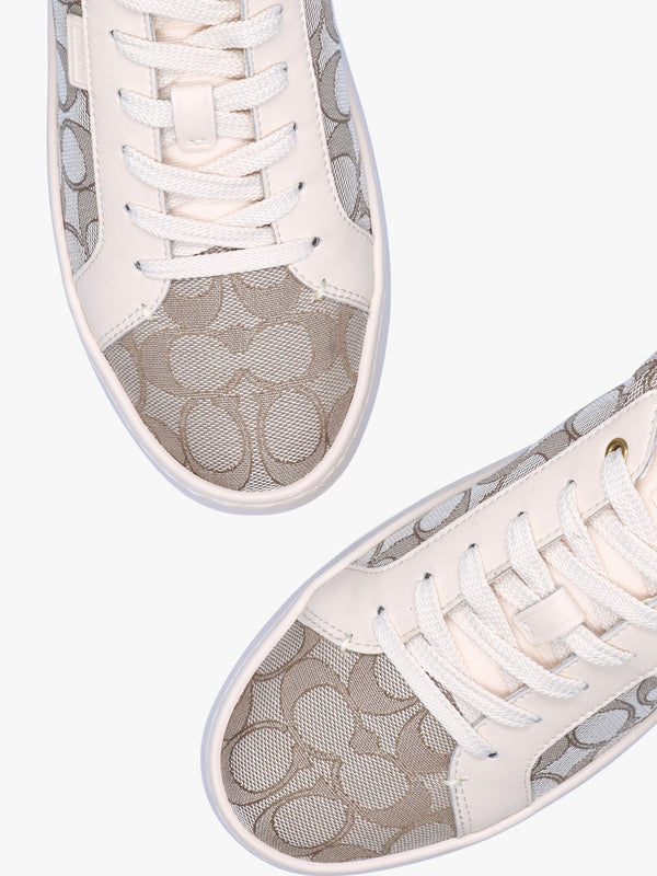 Lowline Stone Chalk Jacquard Low Top Trainers