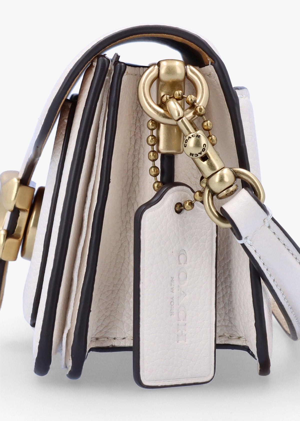 Tabby 20 Chalk Leather Shoulder Bag