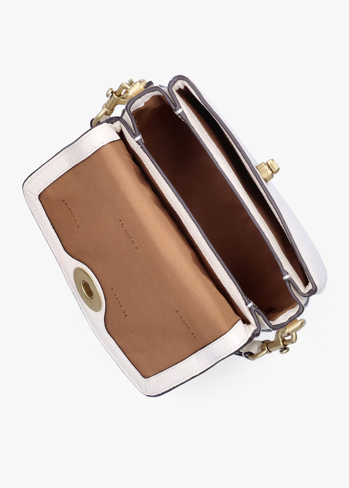 Cassie 19 Chalk Leather Cross-Body Bag