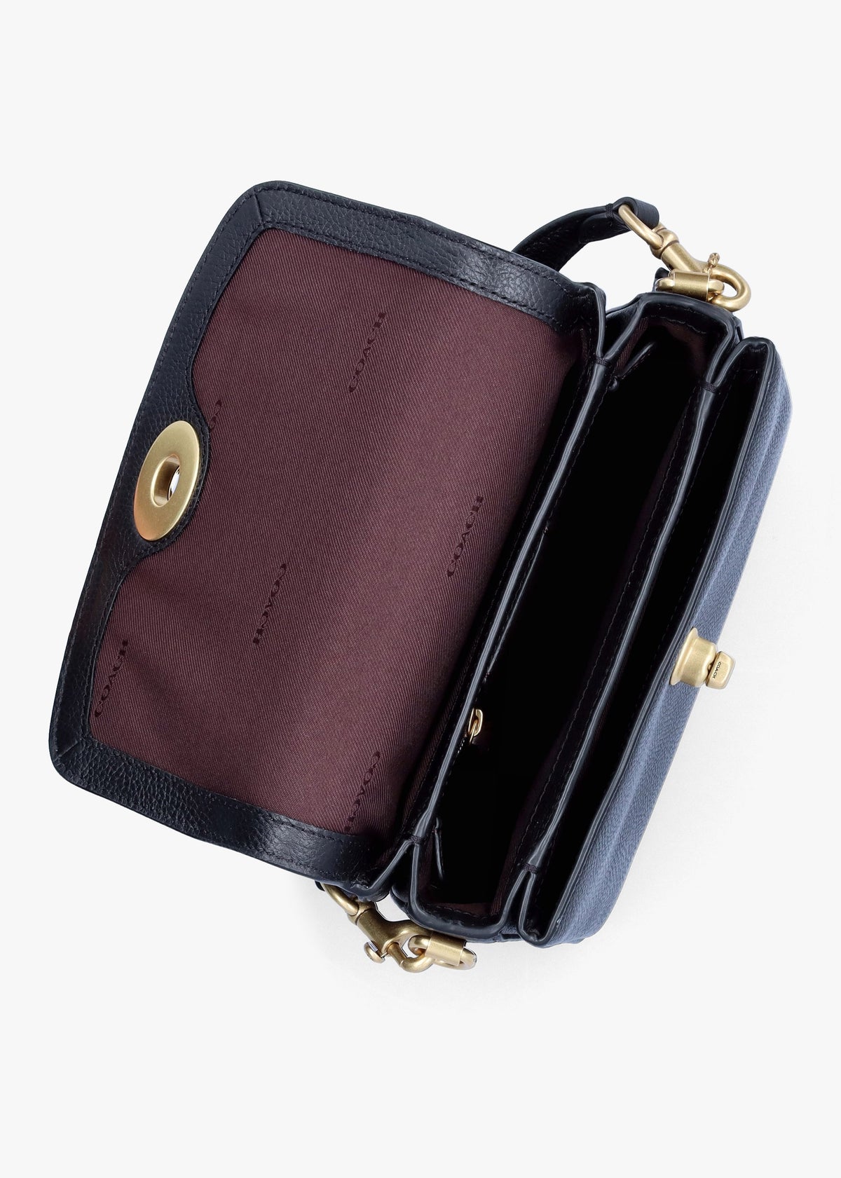 Cassie 19 Black Leather Cross-Body Bag