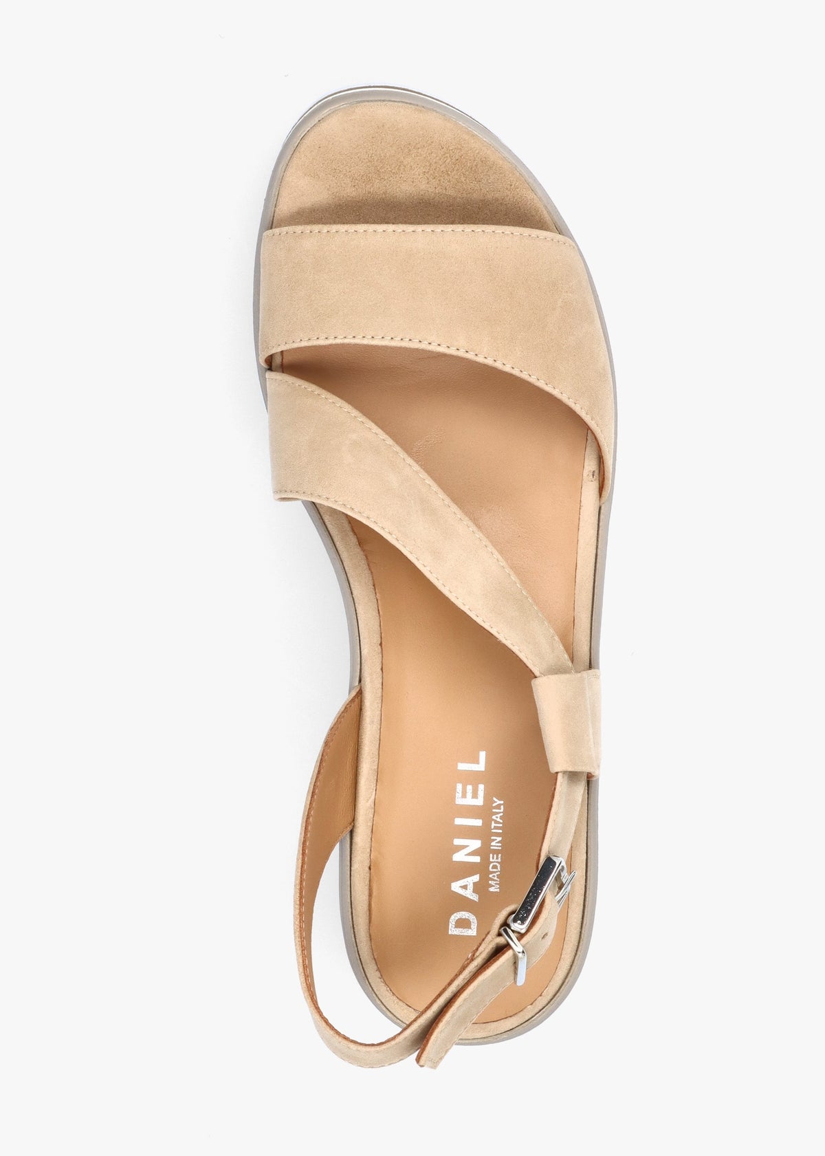 Suckle Beige Suede Flatform Sandals