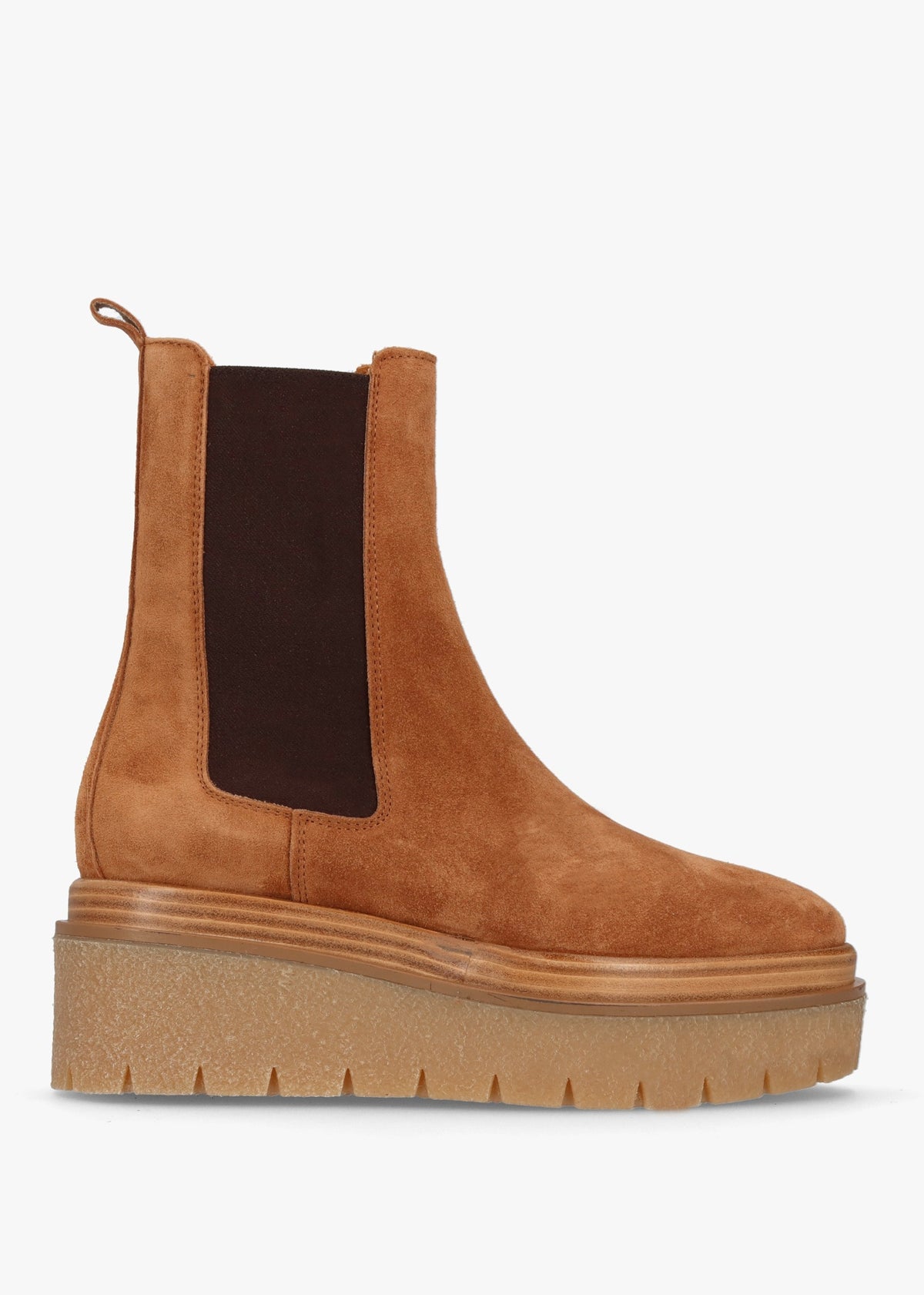 Alpine Taupe Suede Tall Chelsea Boots