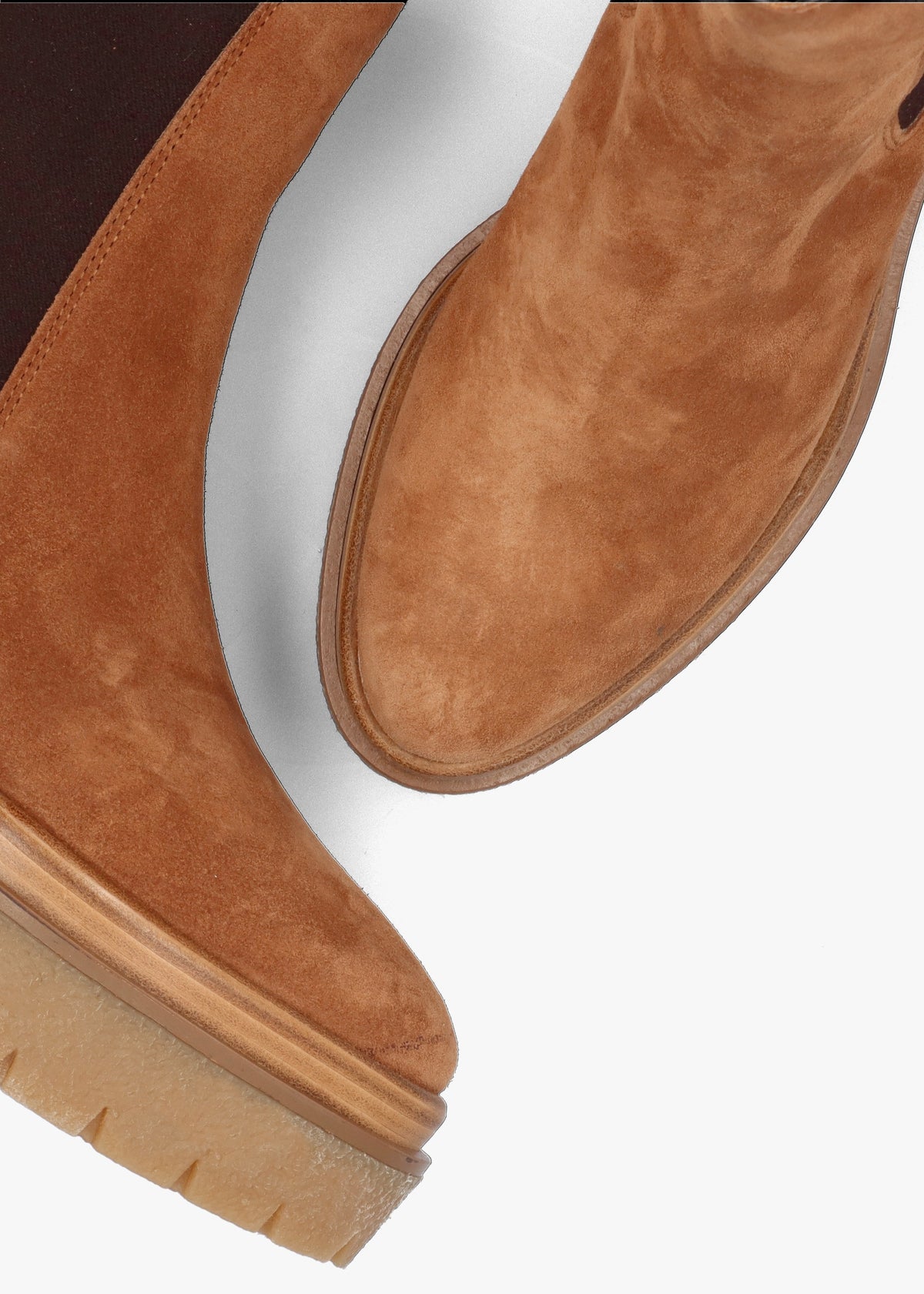 Alpine Taupe Tan Suede Tall Chelsea Boots