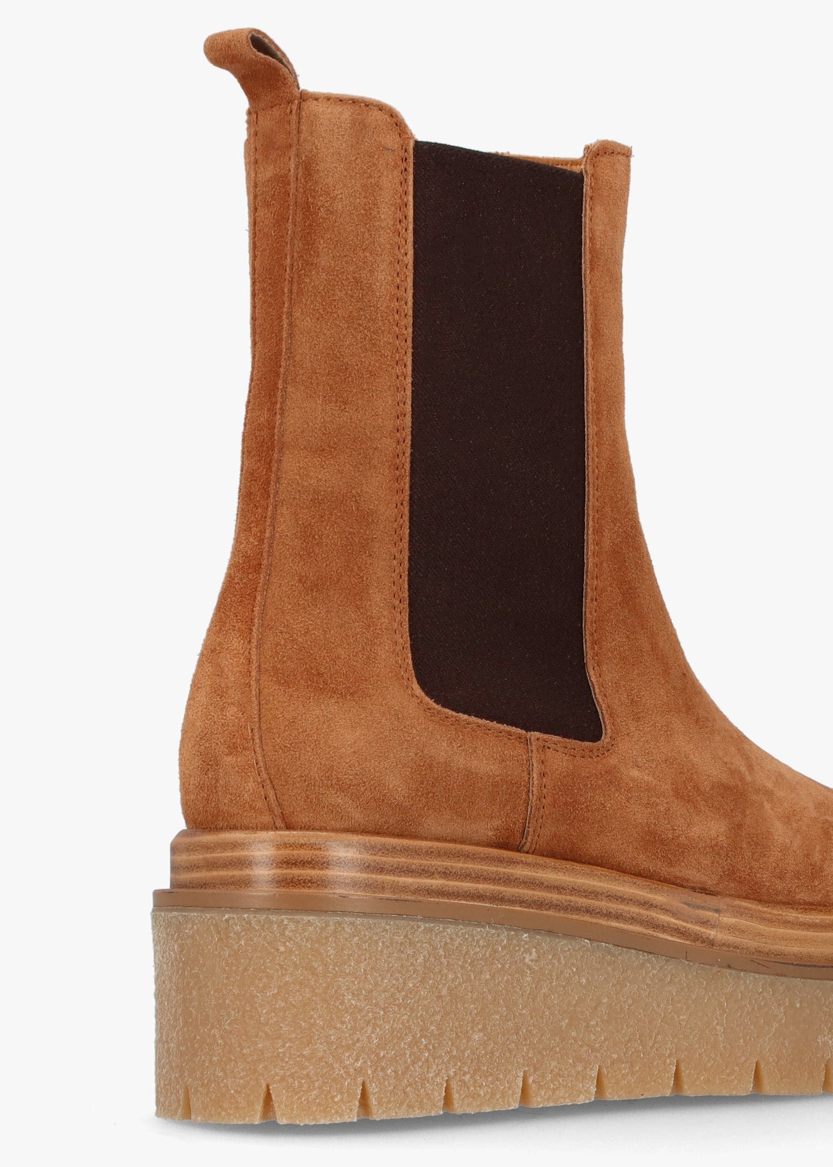 Alpine Taupe Tan Suede Tall Chelsea Boots