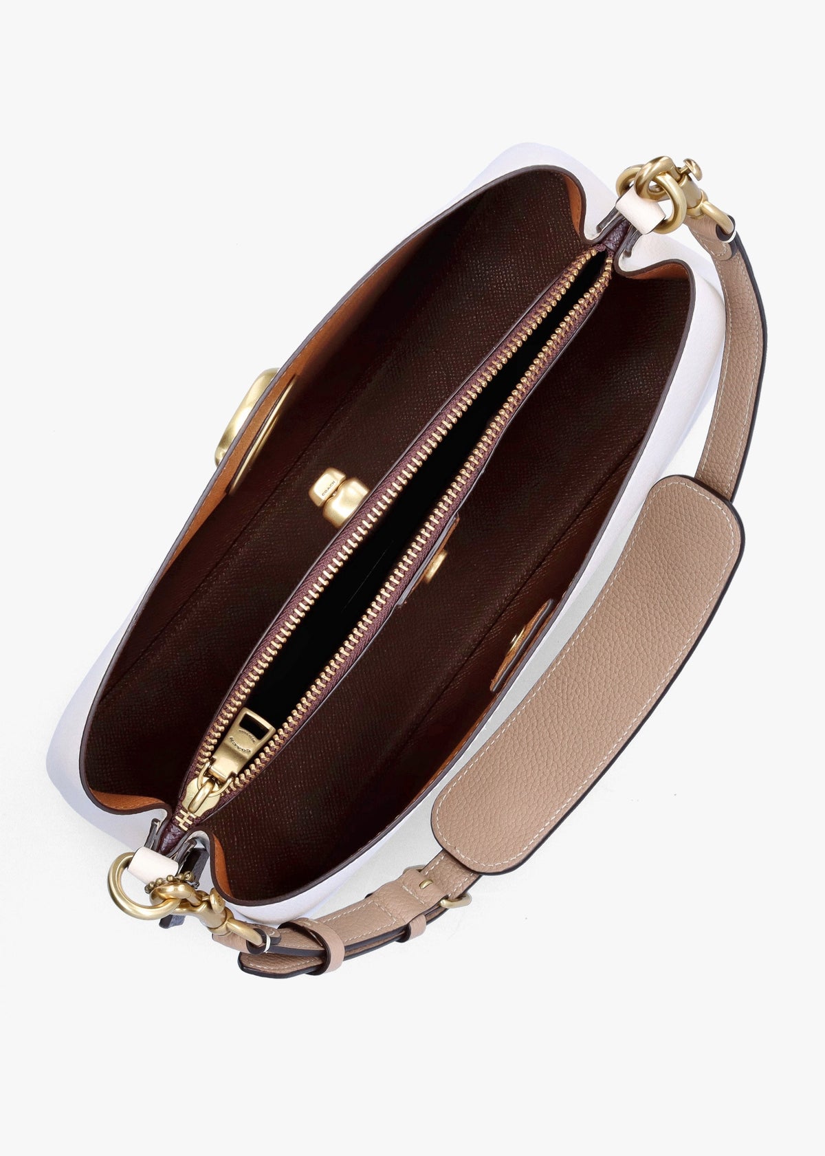 Willow Chalk Multi Leather Colourblock Shoulder Bag