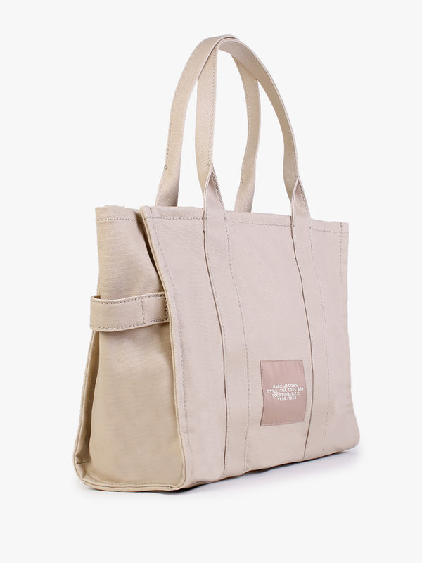 The Large Beige Canvas Tote Bag