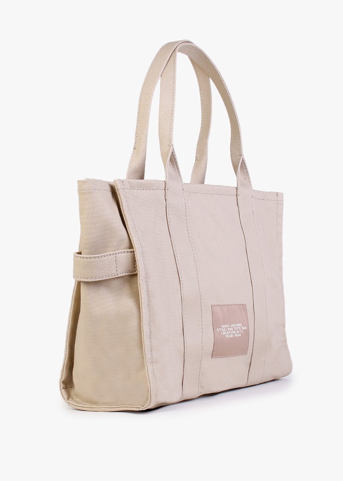 The Large Beige Canvas Tote Bag