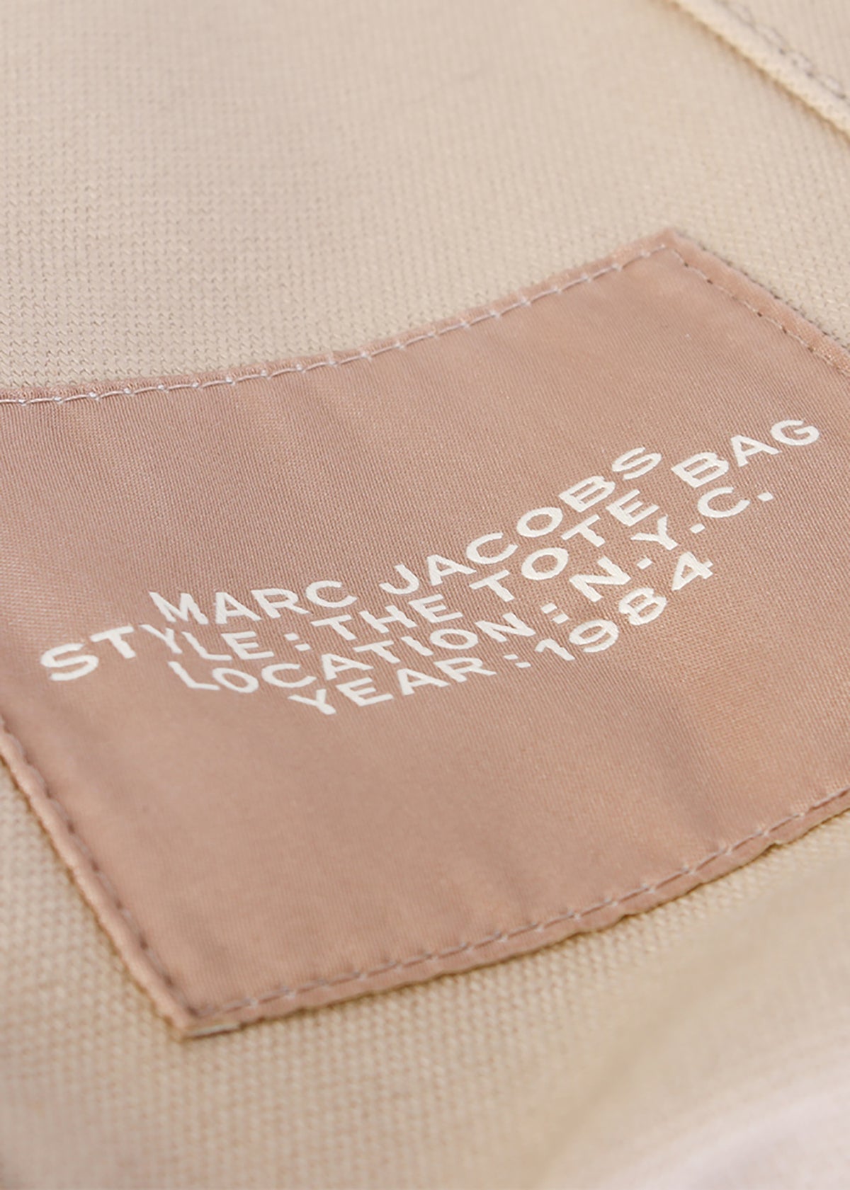 The Large Beige Canvas Tote Bag