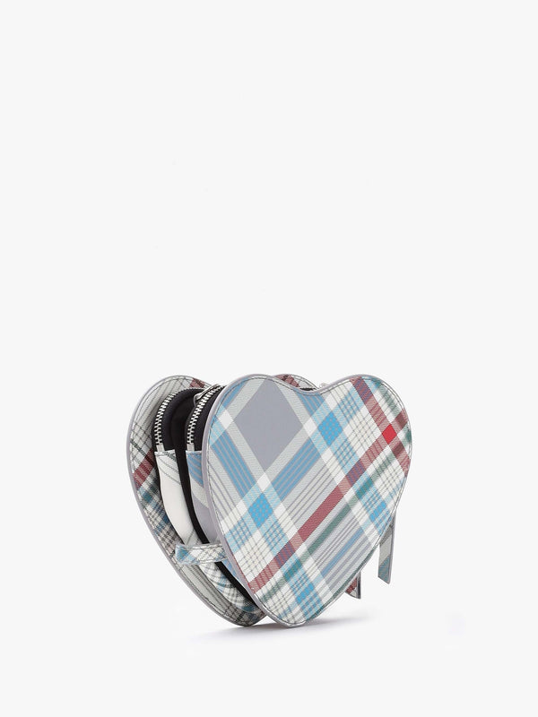 Louise Heart Madras Check Leather Cross-Body Bag