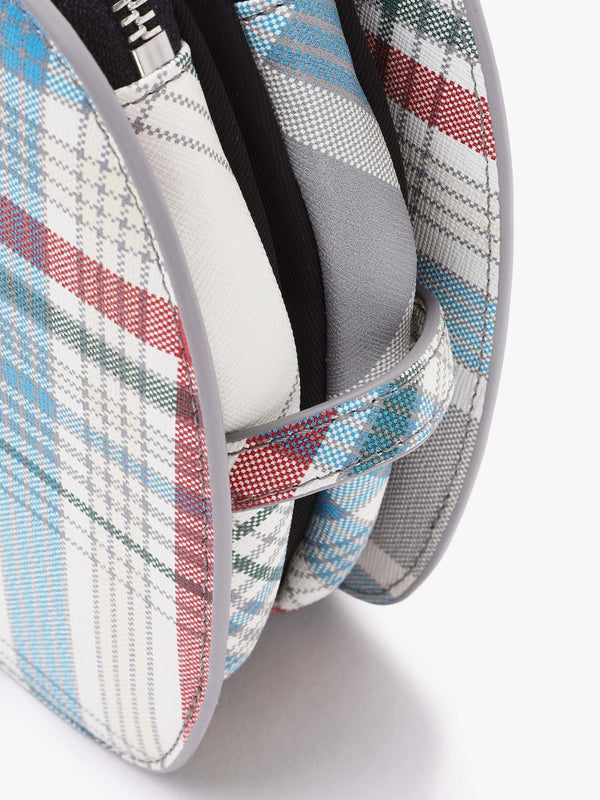 Louise Heart Madras Check Leather Cross-Body Bag