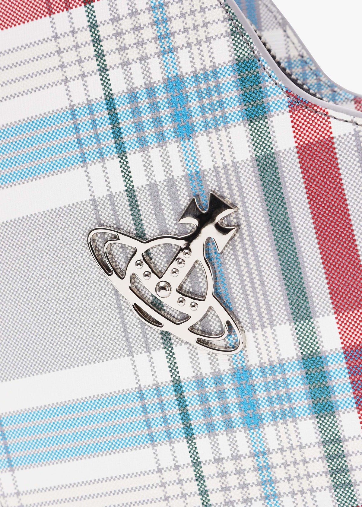 Louise Heart Madras Check Leather Cross-Body Bag