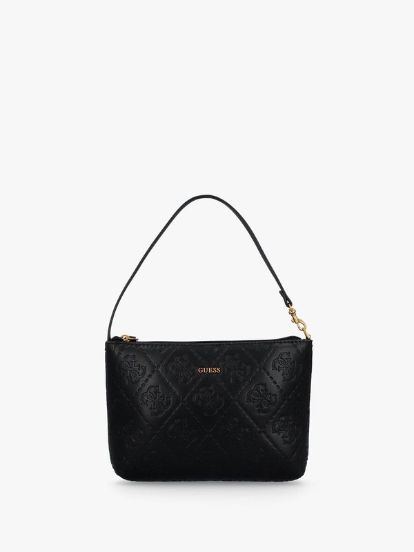Large Power Play Black Logo Tech Tote Bag