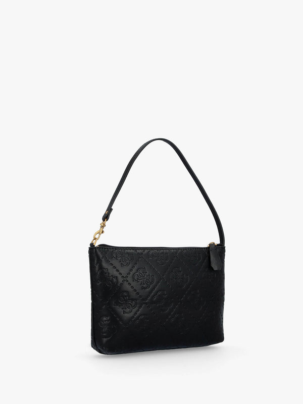 Large Power Play Black Logo Tech Tote Bag