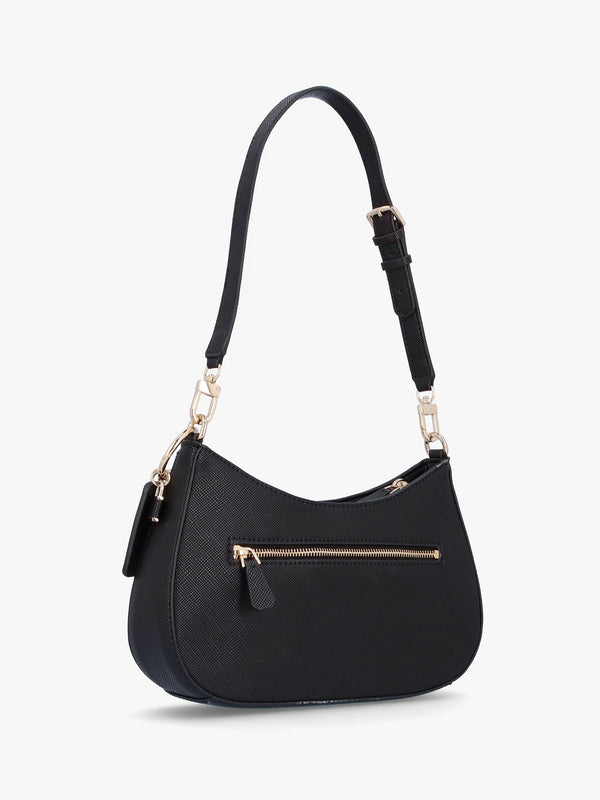 Noelle Top Zip Black Shoulder Bag