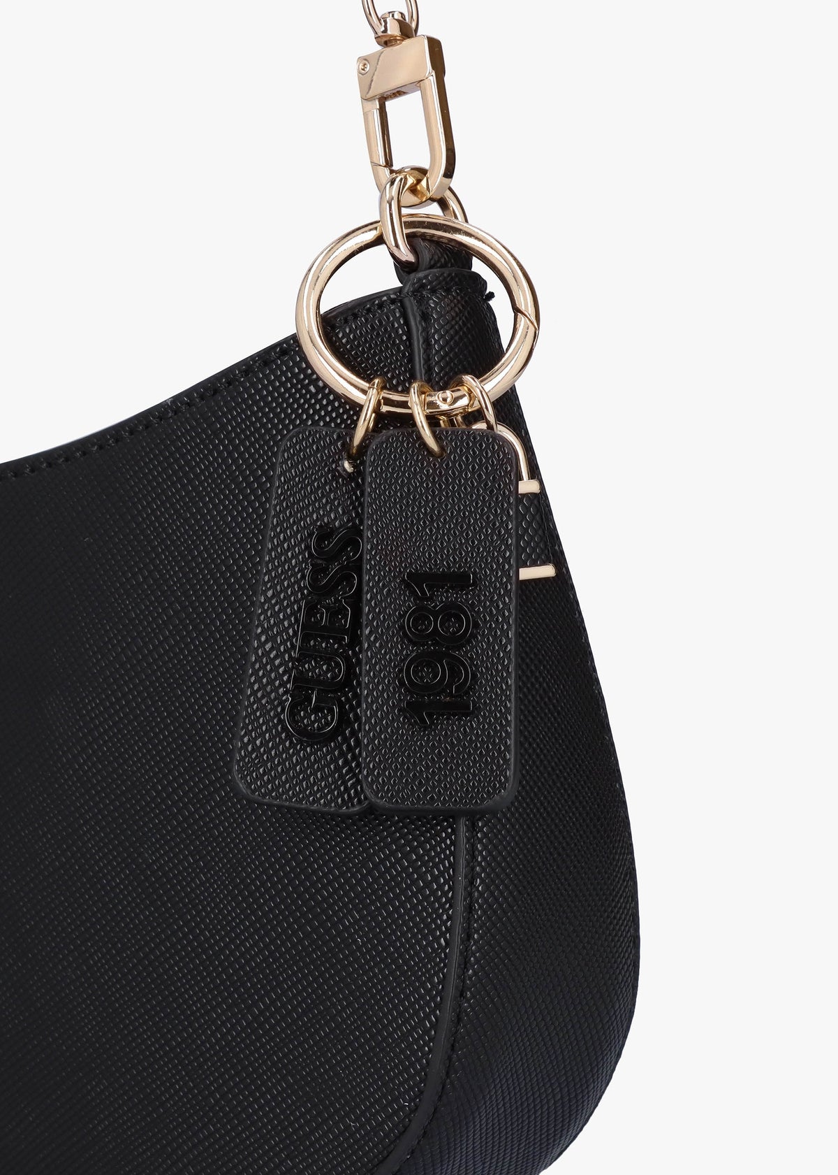 Noelle Top Zip Black Shoulder Bag