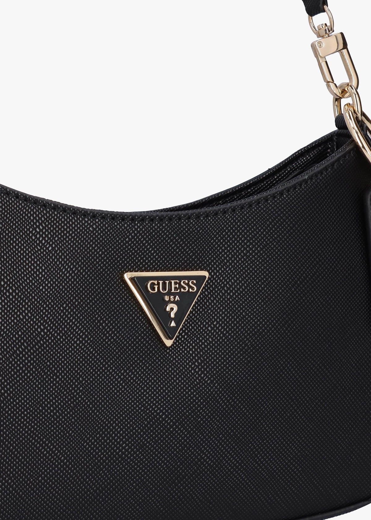Noelle Top Zip Black Shoulder Bag