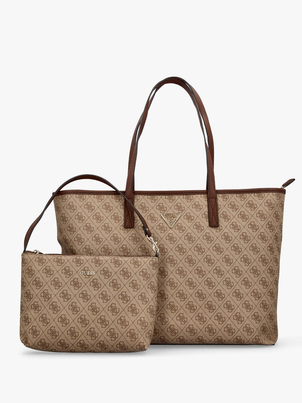 Large Power Play Latte Logo Tech Tote Bag