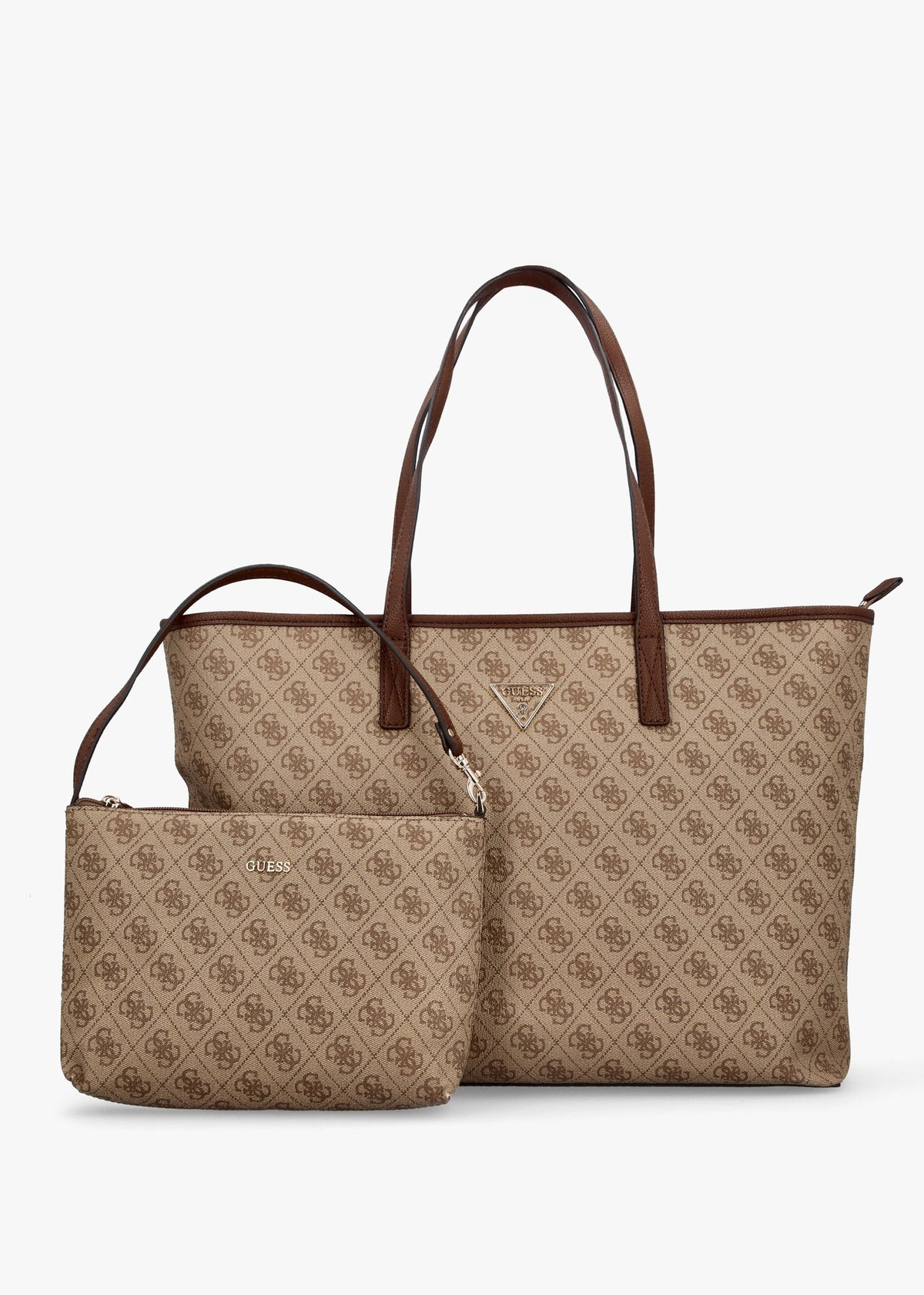 Large Power Play Latte Logo Tech Tote Bag