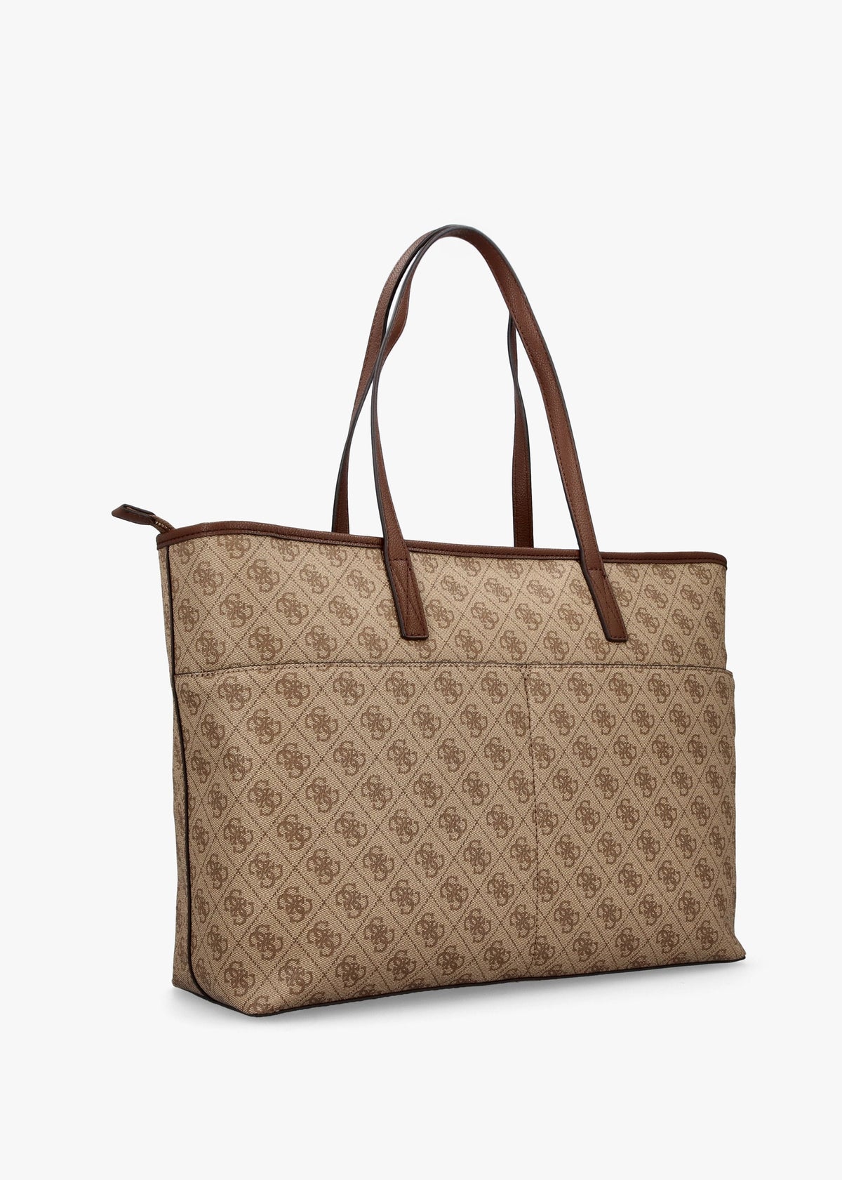 Large Power Play Latte Logo Tech Tote Bag