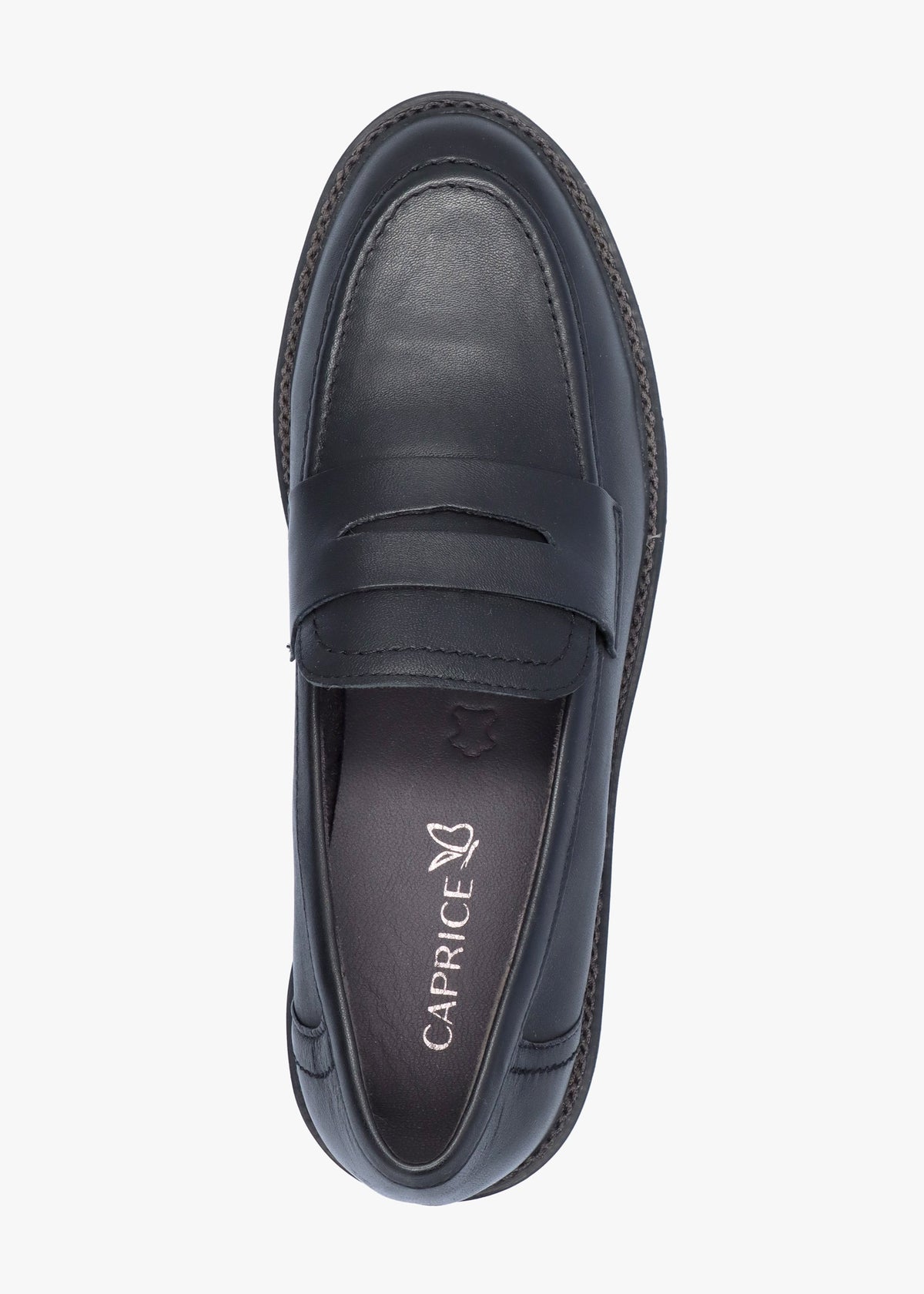 Nevada Black Leather Loafers