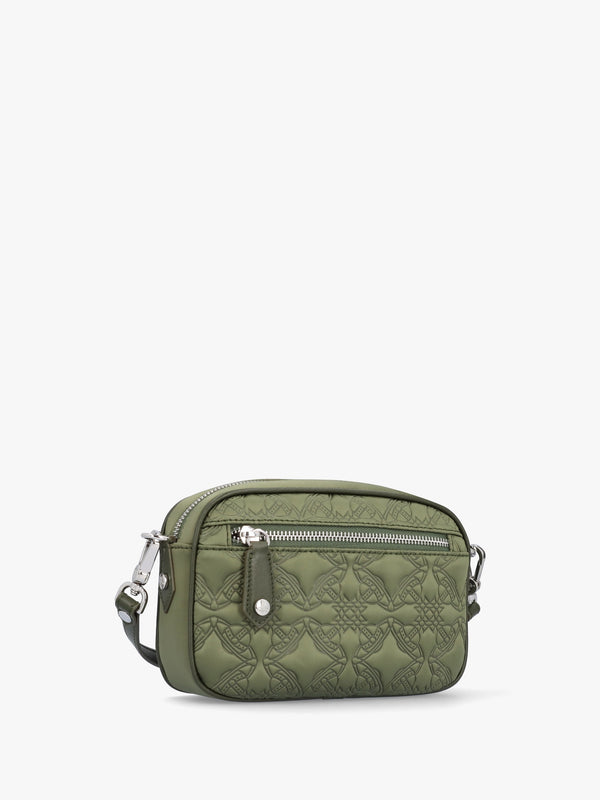 Anna Green Embossed Satin Camera Bag