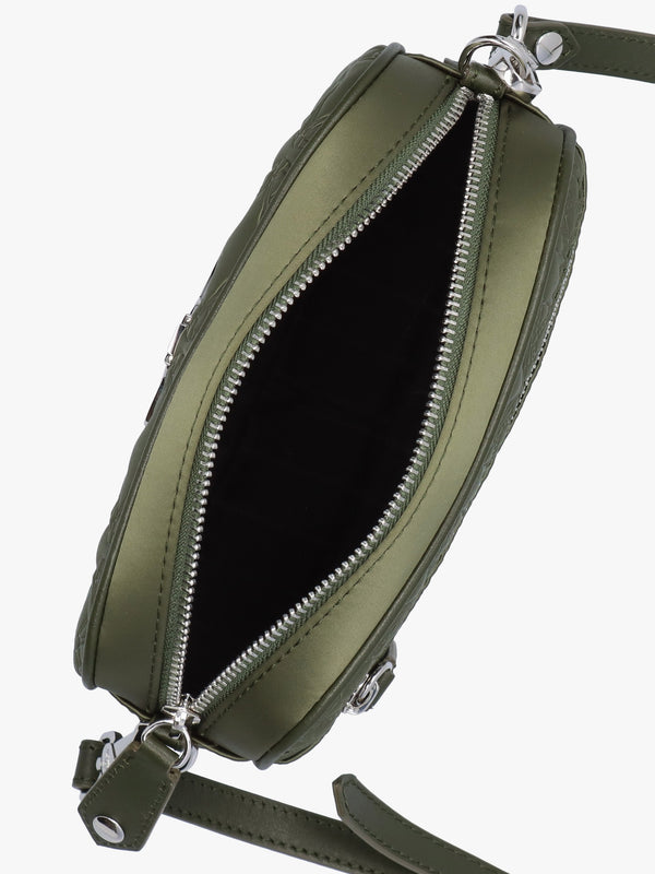 Anna Green Embossed Satin Camera Bag