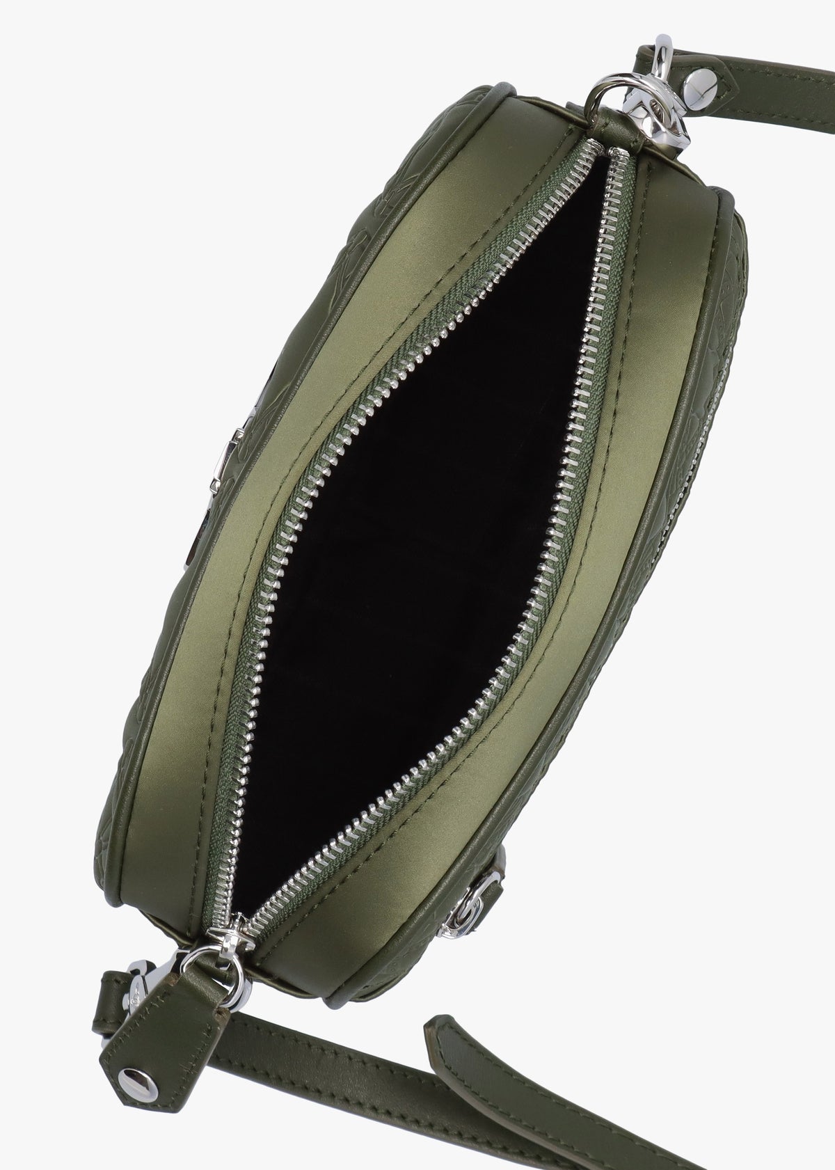 Anna Green Embossed Satin Camera Bag