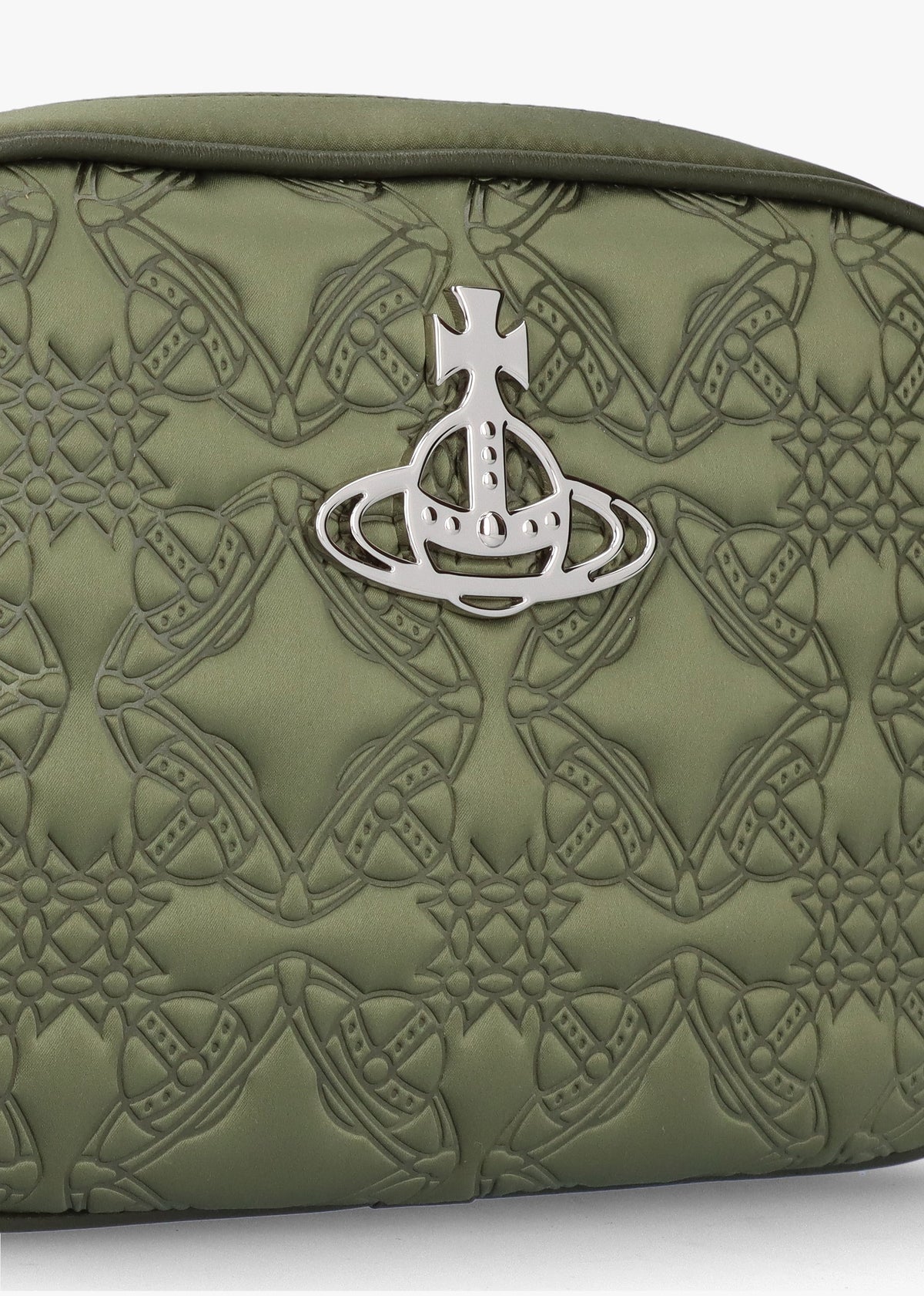 Anna Green Embossed Satin Camera Bag