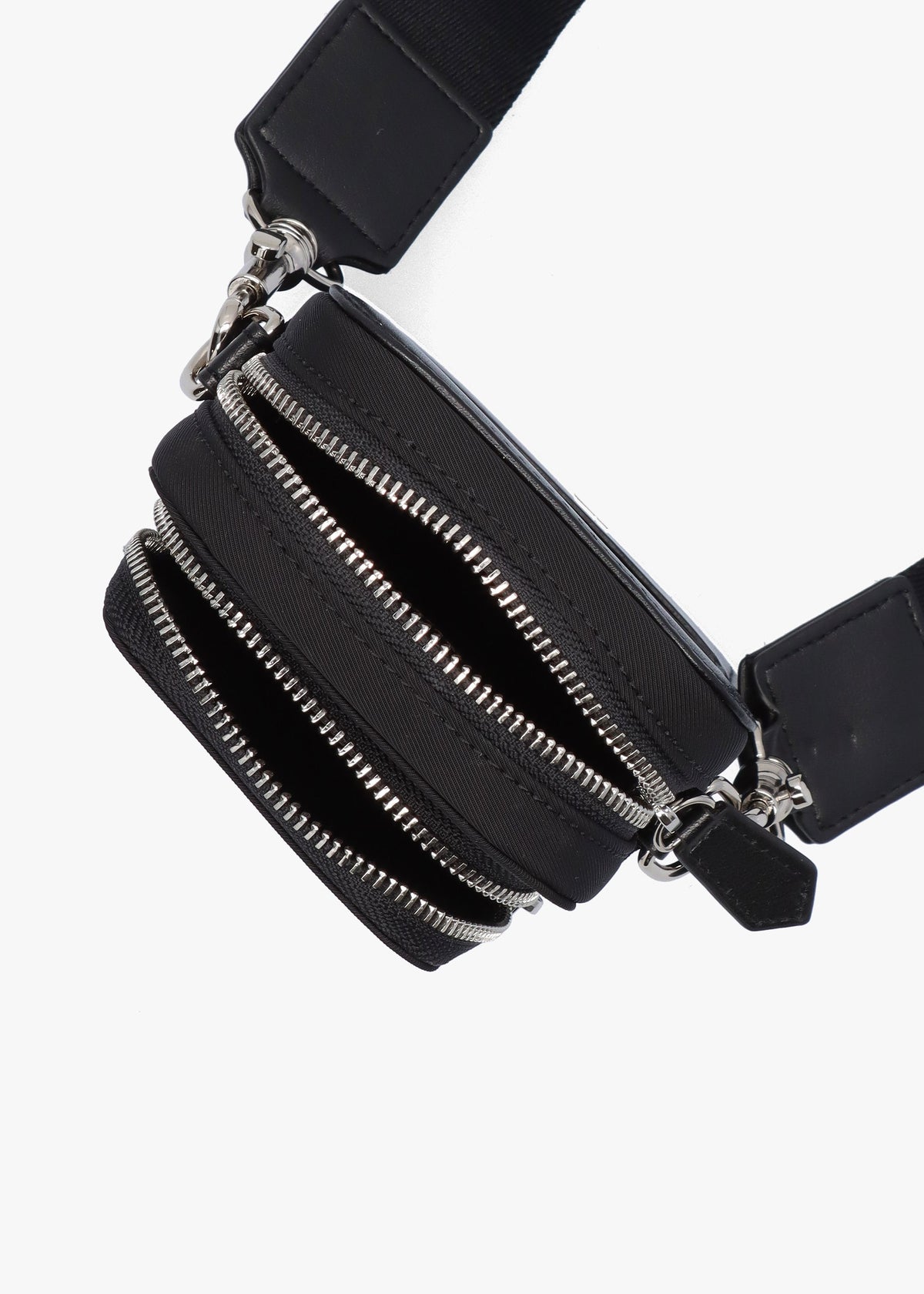 Recycled Nylon Vegan Black Phone Cross-Body Bag