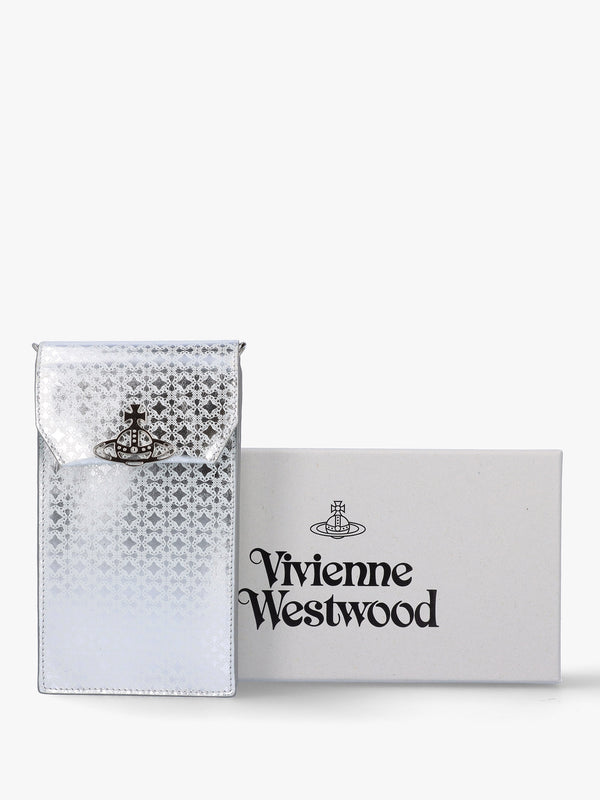 Metal Orborama Silver Leather Phone Case