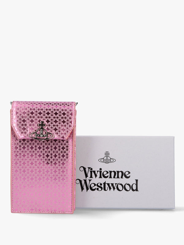 Metal Orborama Pink Leather Phone Case